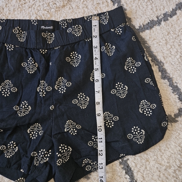 Madewell pull on elastic waist printed shorts size small - Picture 4 of 7